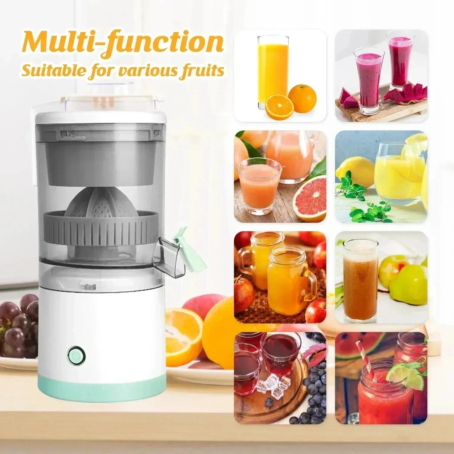 GoJuicy Compact Electric Citrus Juicer